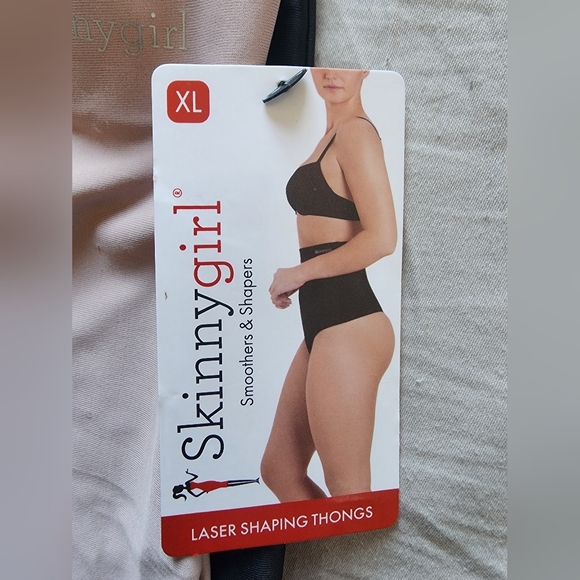 NEW XL- Shaping Thongs (x2 Beige & Black) - Picture 3 of 5